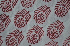 NO TARRIF CHARGES 100%✅ZK_135 Hand Block Floral Print 100%Cotton 3 Yard Fabric*