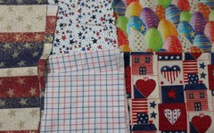 5 lb 1 oz Box of Assorted Fabric Scraps – Kids, Holidays, Varied Prints FSBTB144