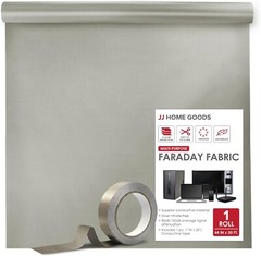 Faraday Fabric [44″ x 20 ft. Faraday Cloth + 6.6 Yards Long Faraday Tape + In…