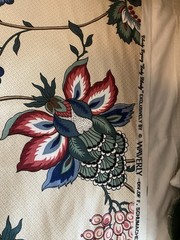 Vintage Waverly Lady Liberty Legacy Decorator Floral Fabric 10.5 Yds X 54”