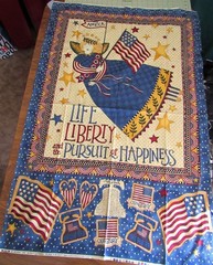 Life Liberty and the Pursuit of Happiness 29″ x 44″ Wall Hanging Debbie Mumm