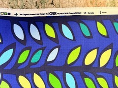 KAS Richloom Fabric Bird and Leaf MCM Vibe 55” X 84” Nordic Looking Print