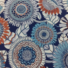 CraftsFabrics 8Pcs Floral Precut Fabric Square Sheets for Quilting, Crafting
