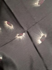 3yd x 44″ BEAUTIFUL BLACK FLORAL JoANNS LIGHT CLOTHING WEIGHT FABRIC.