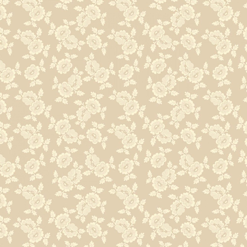 Wilmington Prints – Blushing Blooms – Dotted Floral – Beige, Fabric BTY
