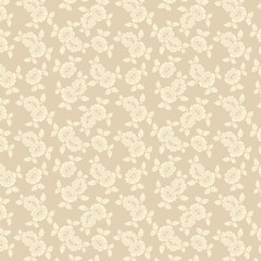 Wilmington Prints – Blushing Blooms – Dotted Floral – Beige, Fabric BTY