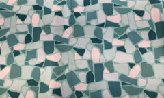 FIGO FABRICS-PRIMAVERA #90316-64 GREEN PAVING BY PIPPA SHAW- 1 YARD