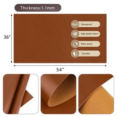 Vinyl Faux Leather Upholstery Fabric,Smooth Surface Solid,Marine Vinyl Faux L…