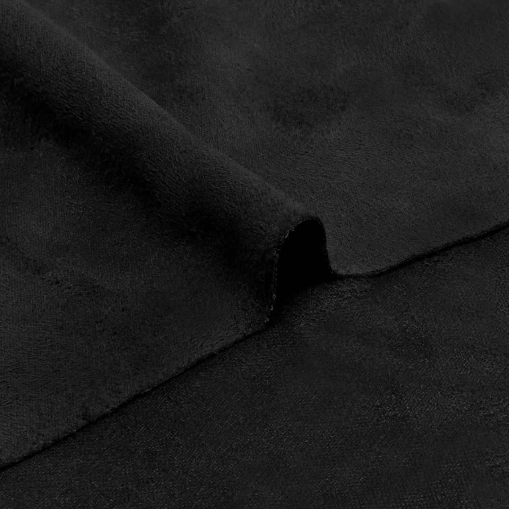 Black Double-Sided Suede Fabric – 108 in x60 in for Upholstery & Vehicle Panels