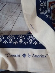 Coverlet By Ameritex Milford Pennsylvania 1733 Fabric. 12 Panels EUC Uncut