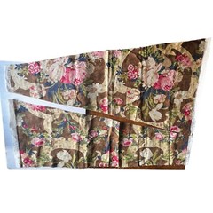 Ralph Lauren Floral Fabric Brown Pink Cream 2 Pc Heatherberry Sage linen Retired