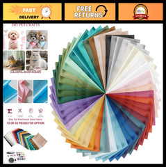 50Pcs 10″x8″ Satin Fabric Fat Quarters – Mixed Colors for Quilting, Sewing, DIY