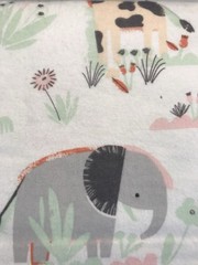 Jungle Animals In Grass Super Snuggle Cotton Flannel Fabric BTY