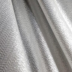 Silver White Crystal Shimmer Lame Fabric 58″ By The Yard Metallic Costume Cloth
