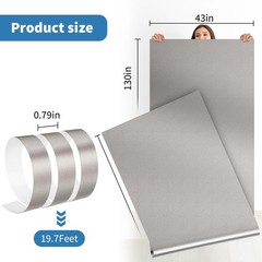 Faraday Fabric 43″ x 130″+ 236″L Tape, Military Grade Faraday Cloth for Shiel…
