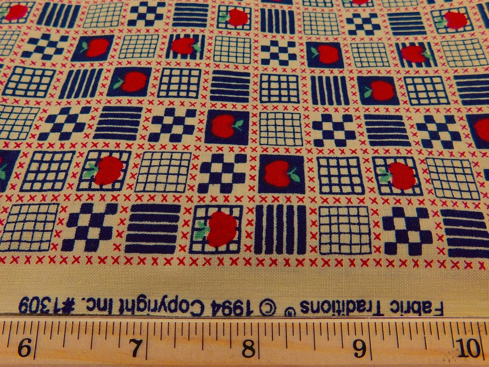 Americana Apple Plaid 1994 from Fabric Traditions #1309 31″