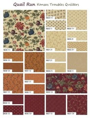 Moda Fabrics Quail Run Mini Charm Pack Kansas Troubles Quilters