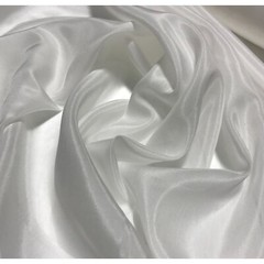 White – Silk/Cotton Voile Batiste Fabric