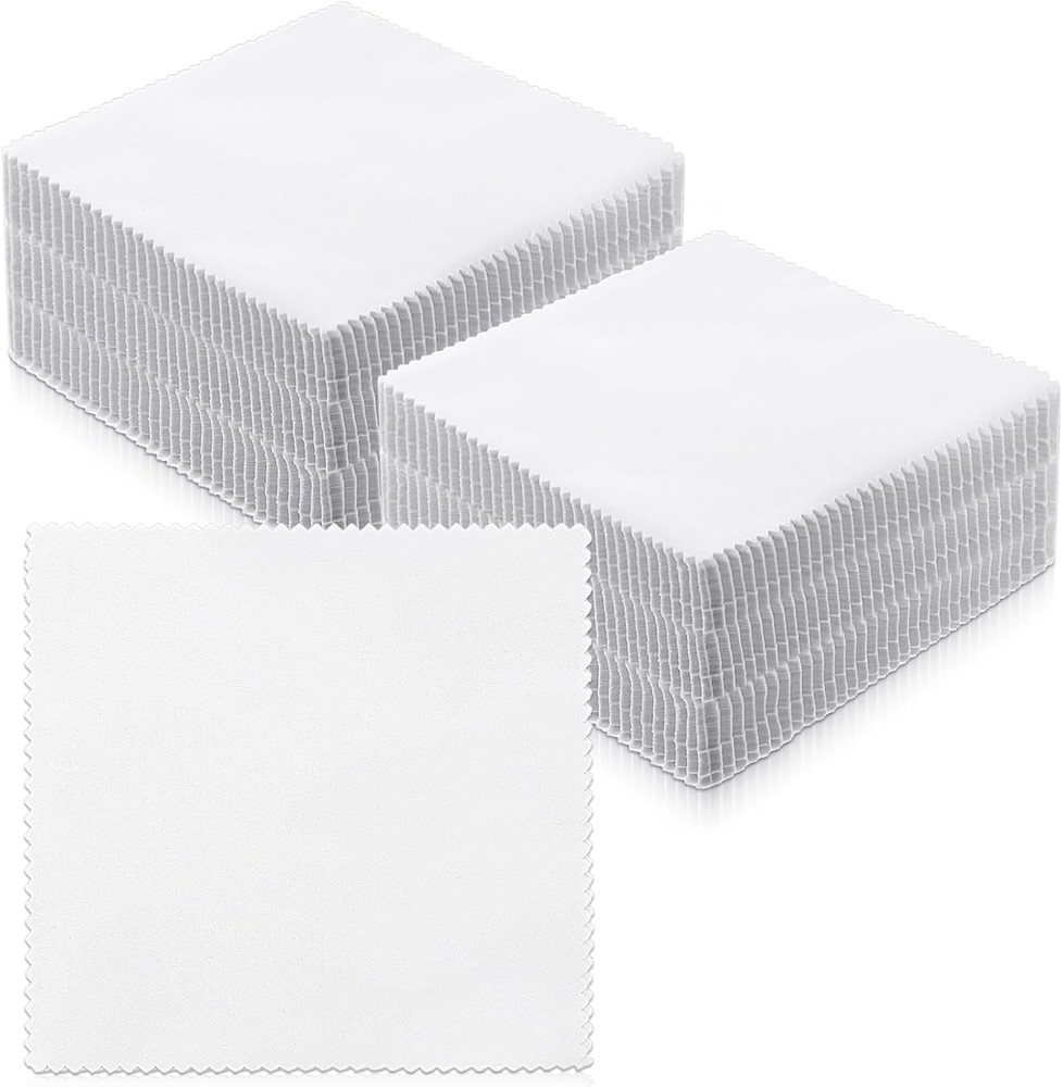 100 Pack 5-Inch Cotton Fabric Squares, 5″ Precut Cotton Fabric Squares, Solids W