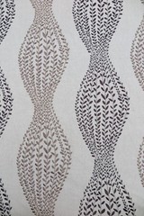 HARLEQUIN CURTAIN FABRIC DESIGN “Betula” 3 METRES SLATE & CHOCOLATE EMBROIDERED