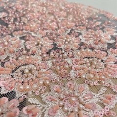 10 Colors 3D Beaded Lace Fabric Shiny Sequin Dress Dress DIY Decor Fabric Lace