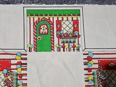 Candy Cottage Cut N Sew Panel 605F by Patch Press Vintage 1981 PANEL ONLY