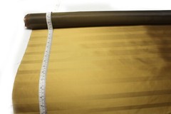 100%silk Gold Stripe Silk Fabric by the half of yard F354