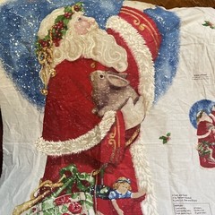 Daisy Kingdom Cut & Sew Vintage Santa Door Panel 60″ x 35″