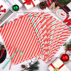 10 Christmas Fabric Bundles – Sewing Quilting Xmas Orange and Green Candy Cane