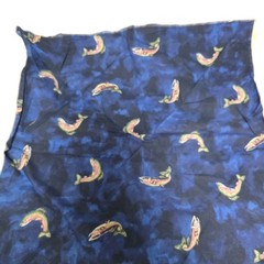 Fish Fabric Blue 16″ x 16″ 23″ Diagonal