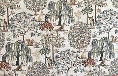 Enchanted Forest Eucalyptus Forest Animals Print Swavelle Mill Creek Fabric