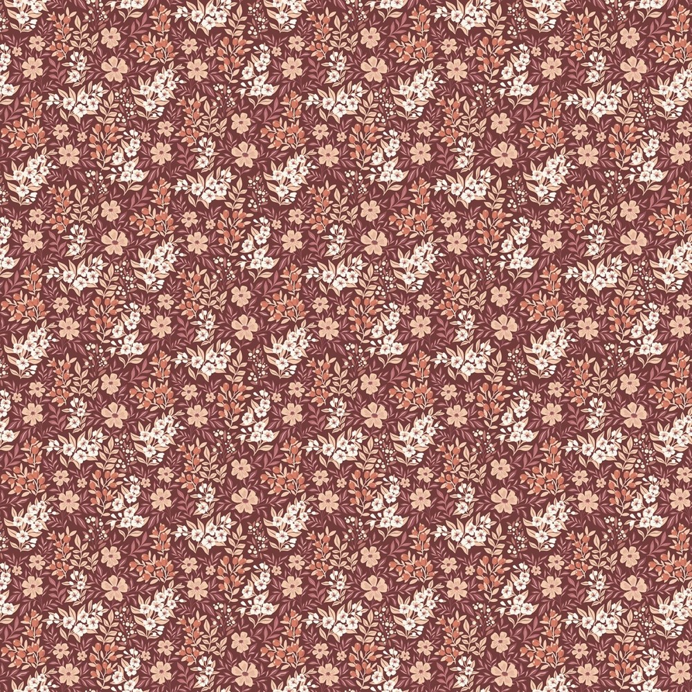 Riley Blake * Ditsy Floral Marsala * C16747R-MARSALA