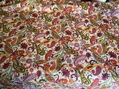 Cotton Fabric Colorful paisley By hobby lobby 41”X 36” 00
