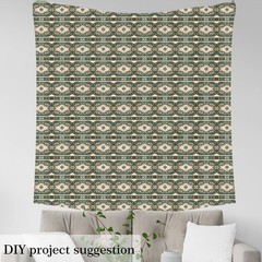 Feelyou Green Southwestern Upholstery Fabric Chairs 5 Yards Geometric Fabric By