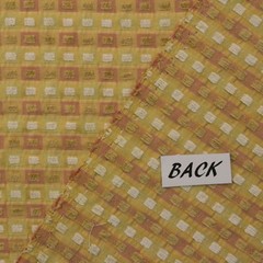 CHENILLE CHECK PASTEL PINK YELLOW CARAMEL MULTIUSE FURNITURE FABRIC BY YARD 55″W