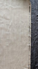 Wool Suiting Quality Super 110 Fabric remnant 3 yds+ 59″Wide. tan, grey