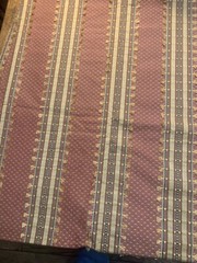 Remnant Vintage Scalamandre Brick Stripe Damask Designer upholstery Fabric