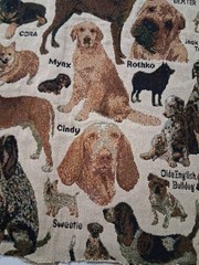 Dog Breed Tapestry Fabric 27×35
