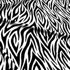 Animal Print Zebra Spandex Fabric 4-way Stretch 60″wide by the Yard for Swimwear