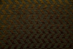Discount Fabric JACQUARD Teal Green & Bronze Chevron Drapery Fabric