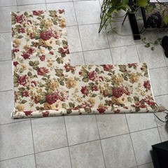 Vintage Magnolia Home Fashion Fabric 1998 Floral Cotton Designer Irregular Cut