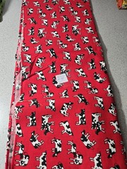 Lot Of 9 Animal Fabric Mix 10.5 Yards Vintage 1992 Cow Horse Cat Chick Lady Bug