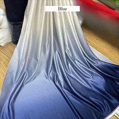 1M Satin Silky Gradient Color Fabric Soft Thick DIY Cloth Wedding Dress Gown Sew