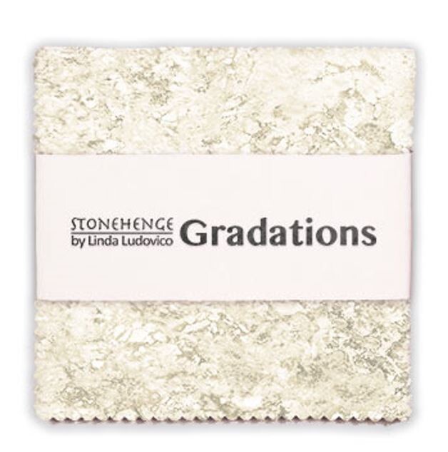 5″ Charm Pack – Stonehenge Gradations Slate Chips Cotton Fabric Precuts M520.52
