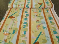 Wonderful Woodlands BTY Wilmington Prints Forest Animals Scenic Stripe
