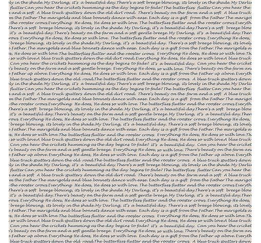Beautiful Day Words Farm Henry Glass the yard x 43 inches cotton