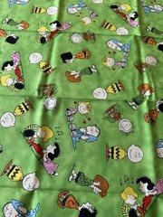Peanuts Comics Characters Fabric Print: 18 1/4” x 43 1/2”