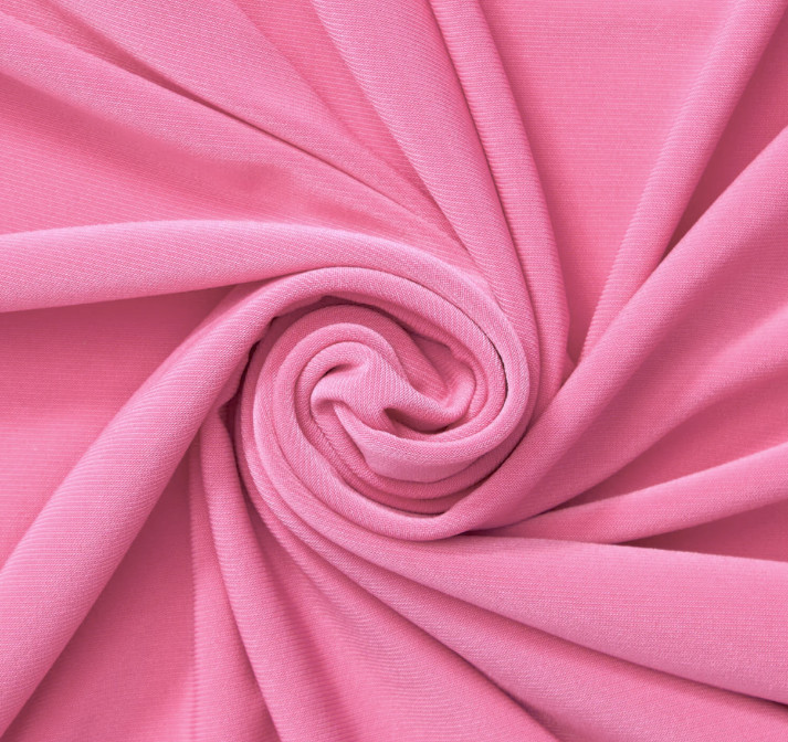 10 YDS JERSEY KNIT 100% ORGANIC COTTON FABRIC 8.2 OZS. 72″ WIDE COLOR TRUE PINK