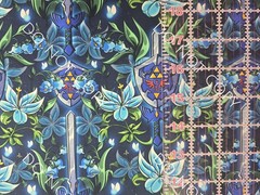 Custom 100% Cotton Woven Fabric Legend Of Zelda Link Video Game 1/4 Yard 9×56 V4