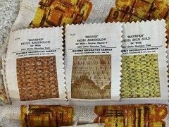 Vintage Waverly Decorative Fabrics Store Fabric Sales Sample Mod MCM Grannycore